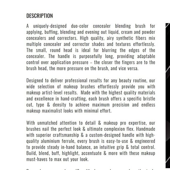 IL MAKIAGE - CONCEALER BLENDING BRUSH #140 NWOT - Picture 7 of 11